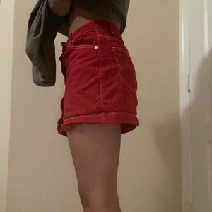 Red skirt